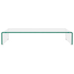 TV  Stand/Monitor Riser Glass Clear