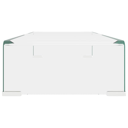 TV Stand/Monitor Riser Glass Clear - 70×30×13cm