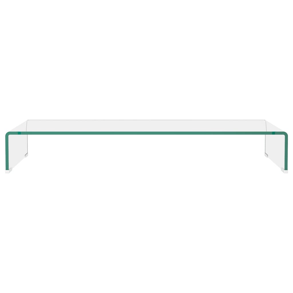 TV Stand/Monitor Riser Glass Clear