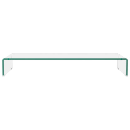 TV Stand/Monitor Riser Glass Clear