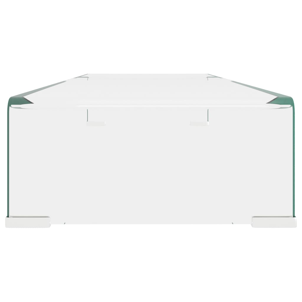 TV Stand/Monitor Riser Glass Clear