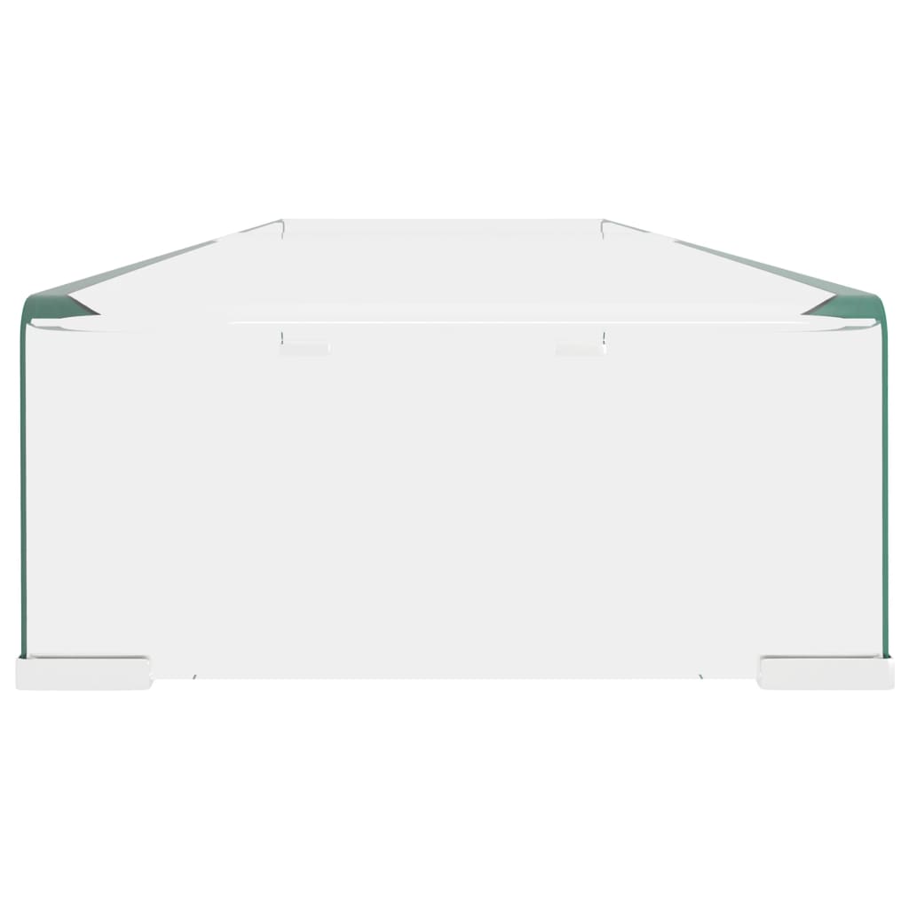 TV Stand/Monitor Riser Glass Clear - 110×30×13cm