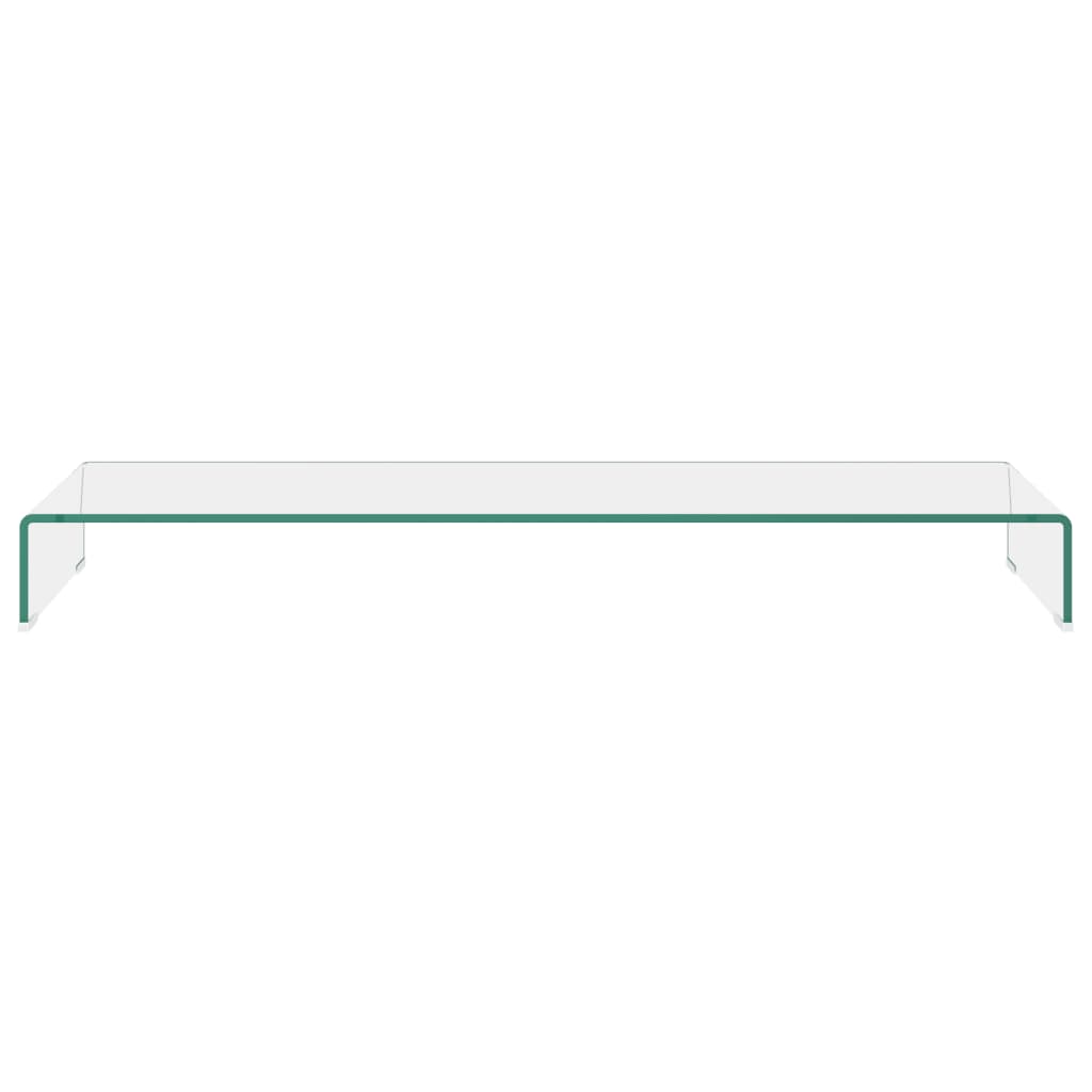 TV Stand/Monitor Riser Glass Clear