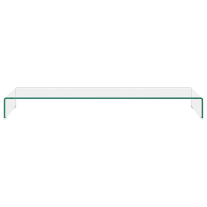 TV Stand/Monitor Riser Glass Clear