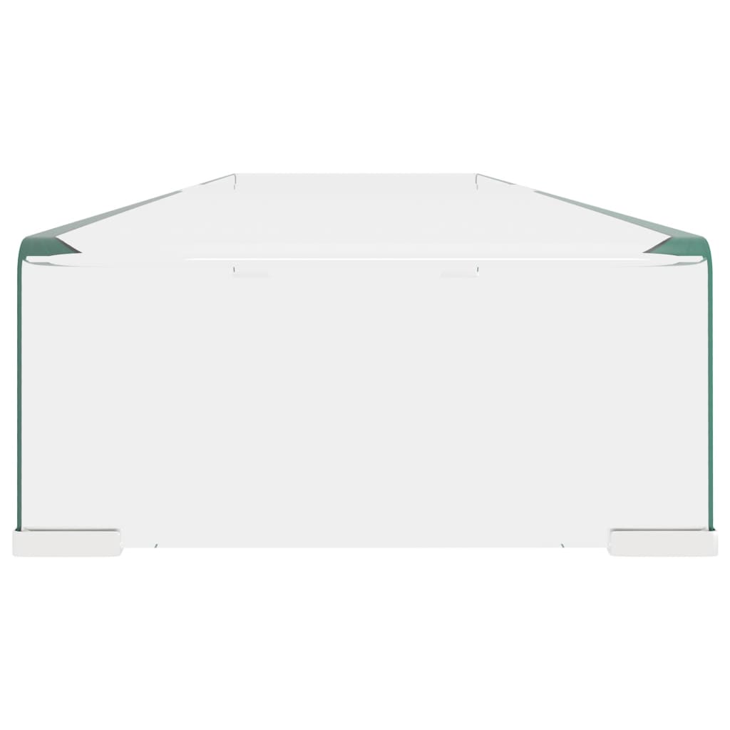 TV Stand/Monitor Riser Glass Clear