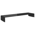 TV Stand/Monitor Riser  Glass Black