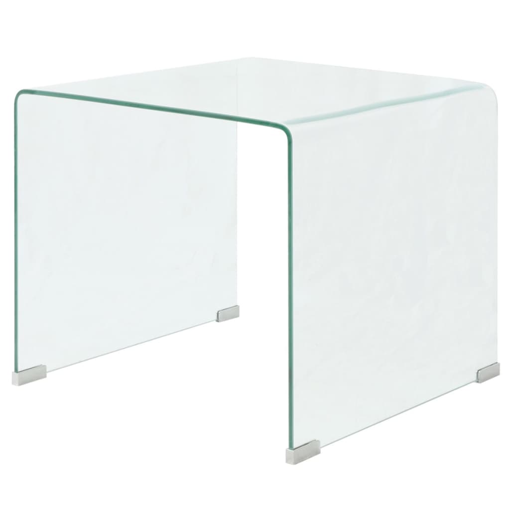 Coffee Table Tempered Glass - 49.5×50×45cm