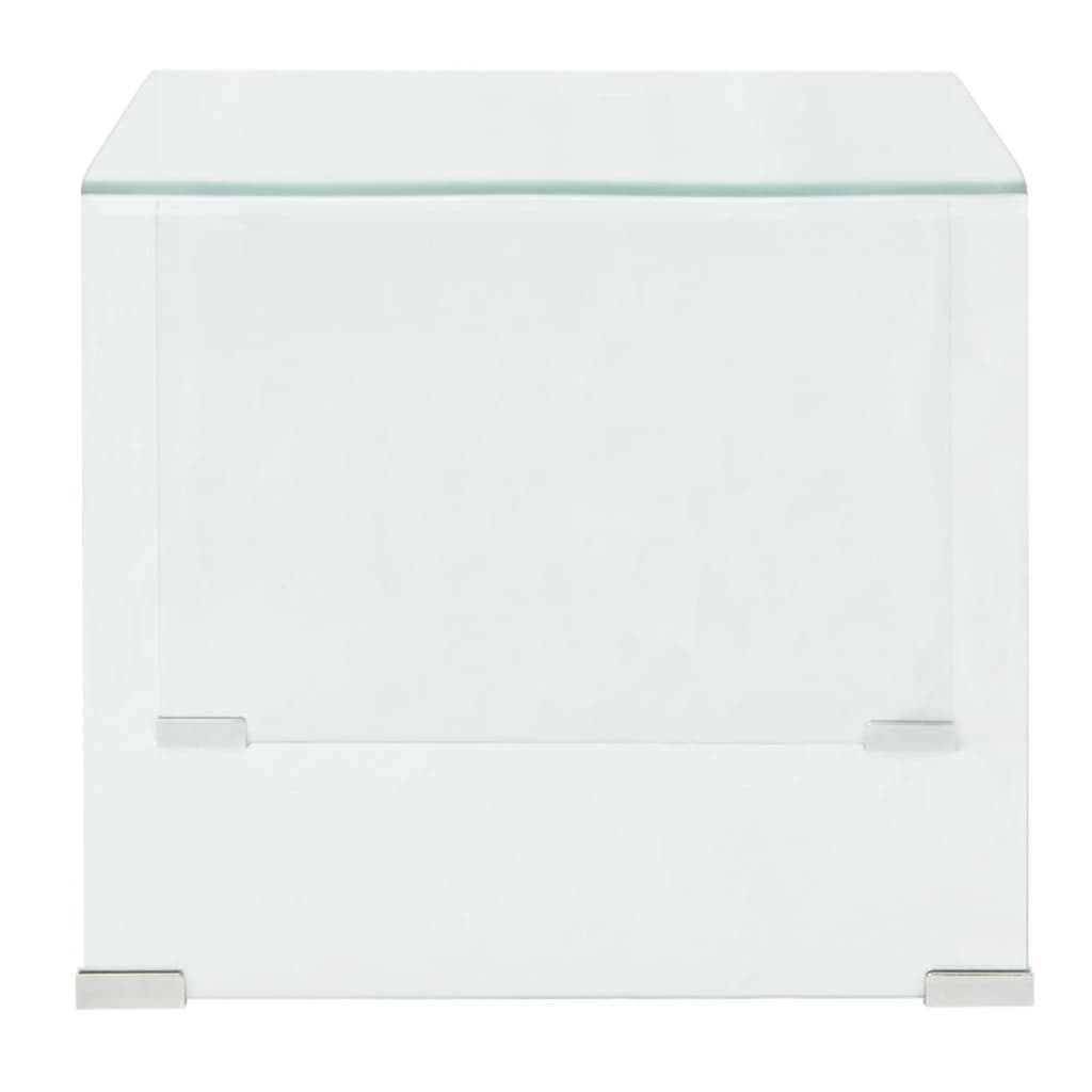 Coffee Table Tempered Glass - 49.5×50×45cm