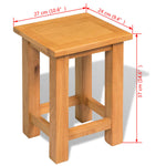 End Table Solid Oak