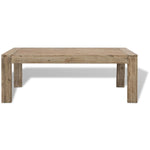 Coffee Table Solid Brushed Acacia Wood