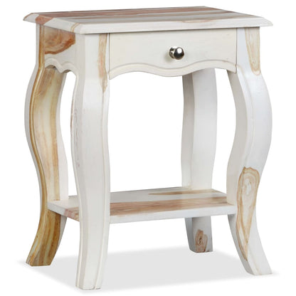 Bedside Cabinet Solid Sheesham Wood - 40×30×50cm