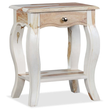 Bedside Cabinet Solid Sheesham Wood - 40×30×50cm