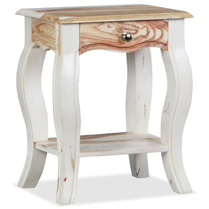 Bedside Cabinet Solid Sheesham Wood - 40×30×50cm