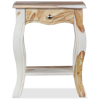 Bedside Cabinet Solid Sheesham Wood - 40×30×50cm