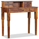 Writing Desk with 5 Drawers Solid Sheesham Wood