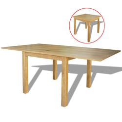 Extendable Oak Dining Table 170x85x75cm Modern Kitchen Table