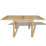 Extendable Oak Dining Table 170x85x75cm Modern Kitchen Table