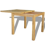 Extendable Oak Dining Table 170x85x75cm Modern Kitchen Table
