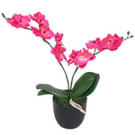 Artificial Orchid Plant with Pot 30 cm Red