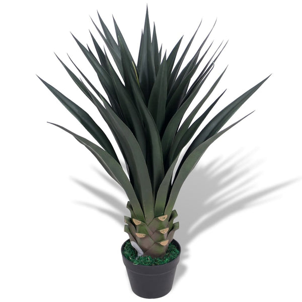  Artificial Yucca Plant with Pot 90 cm Green