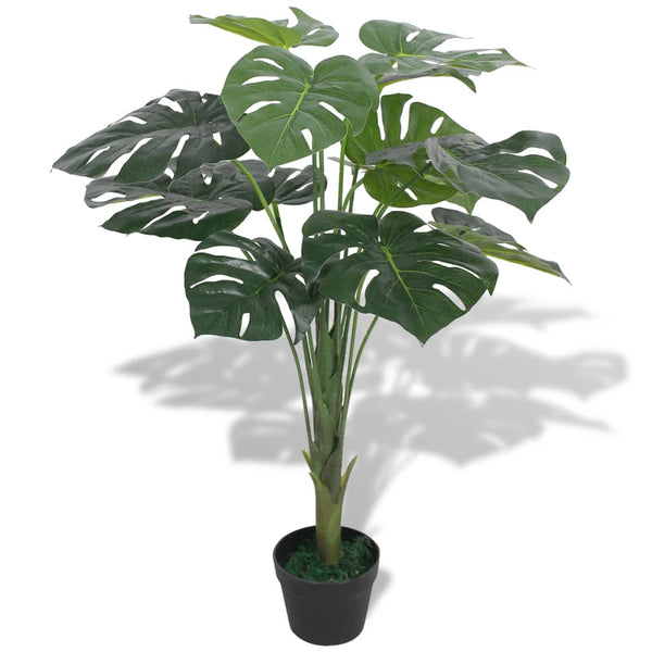  Artificial Monstera Plant with Pot 70 cm Green