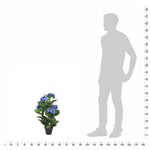 Artificial Hydrangea Plant with Pot 60 cm Blue