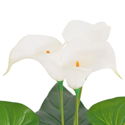 Artificial Calla Lily Plant with Pot 45 cm White