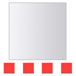 Eight Piece Mirror Titles Multi-Shape Glass