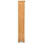 5-Tier Bookcase Solid Oak Wood