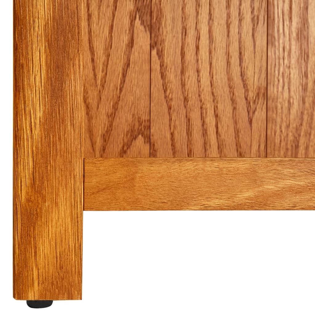 6-Tier Bookcase Solid Oak Wood - 80×22.5×180cm