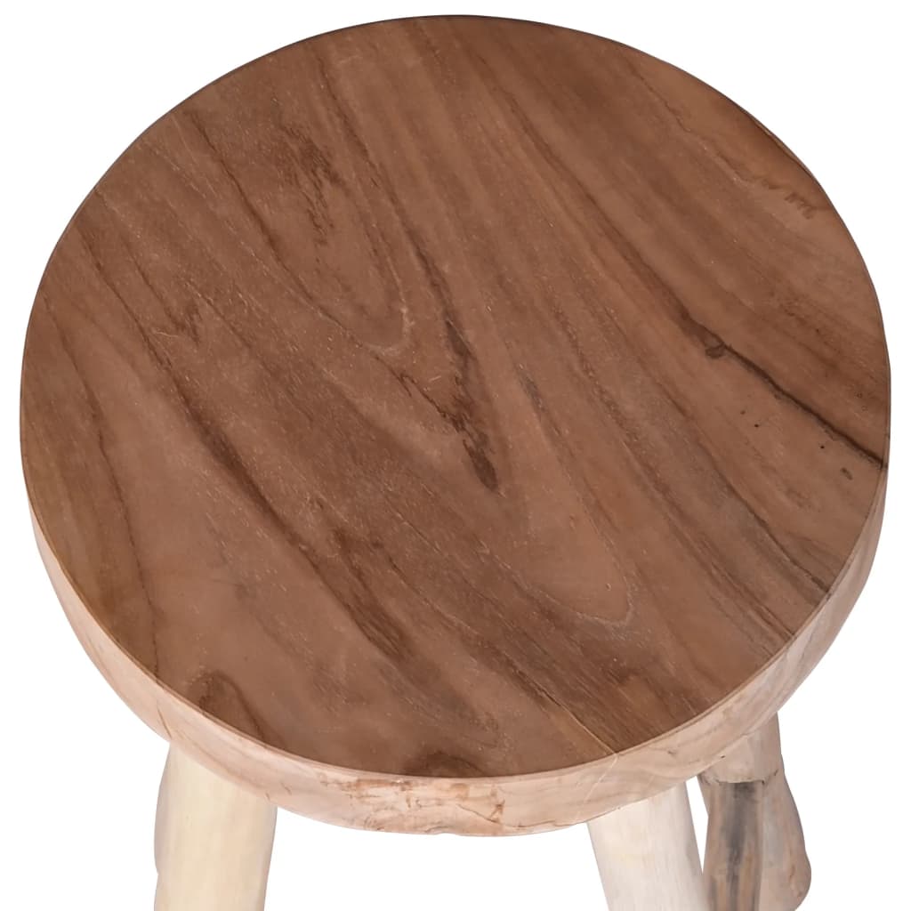 Bar Stool Solid Teak Wood - Brown