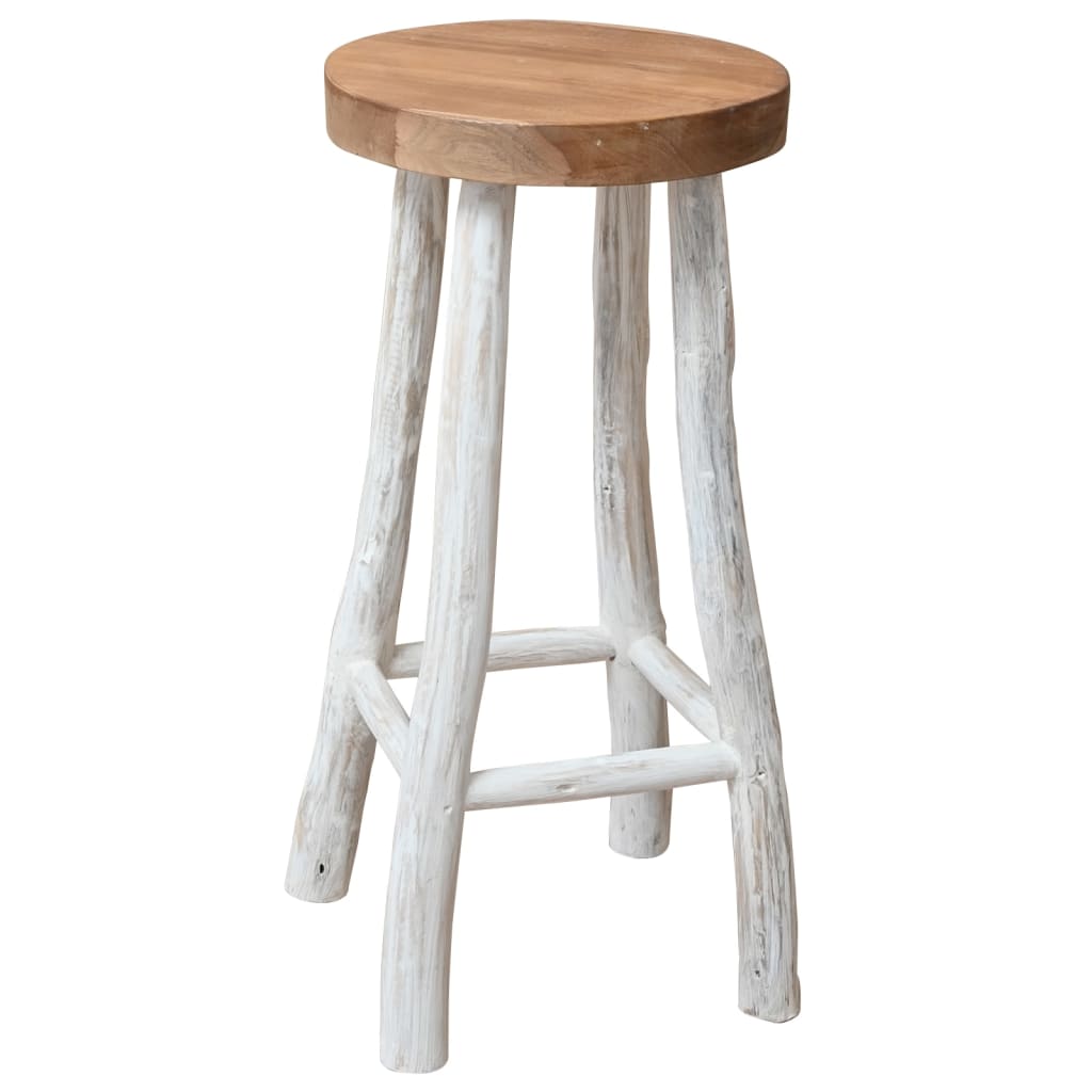 Bar Stool Solid Teak Wood - 37×37×76cm