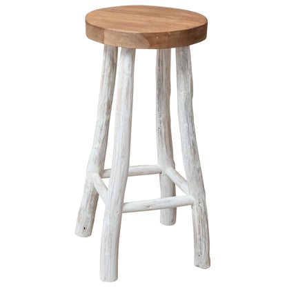 Bar Stool Solid Teak Wood - 37×37×76cm