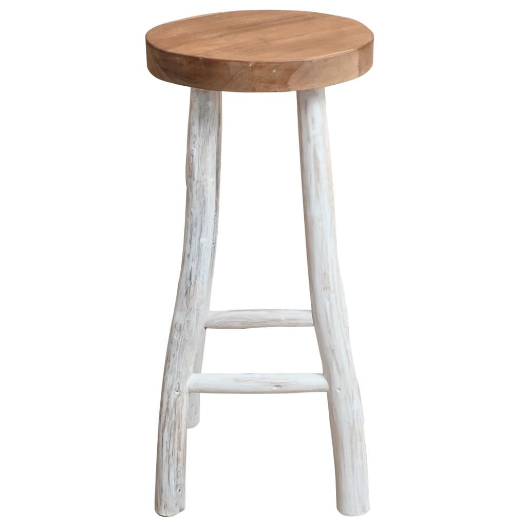 Bar Stool Solid Teak Wood - 37×37×76cm