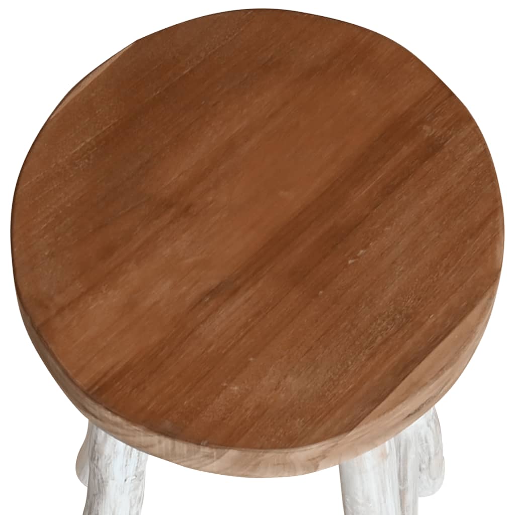 Bar Stool Solid Teak Wood - 37×37×76cm