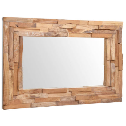 Decorative Mirror Teak Rectangular - 90×60cm