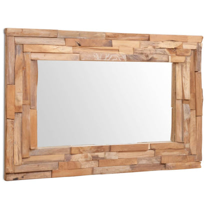 Decorative Mirror Teak Rectangular - 90×60cm