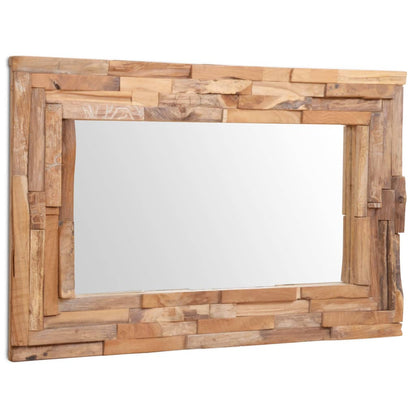 Decorative Mirror Teak Rectangular - 90×60cm