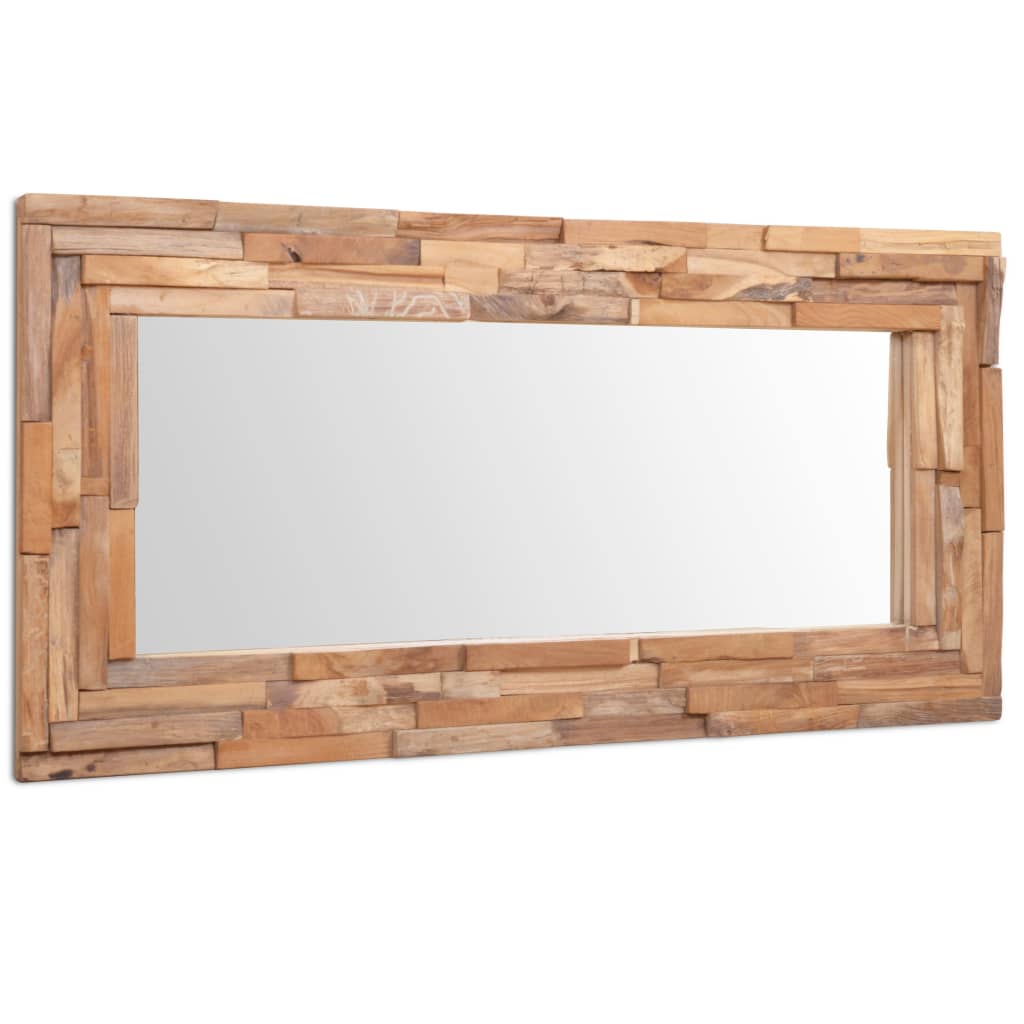 Decorative Mirror Teak Rectangular - 120×60cm