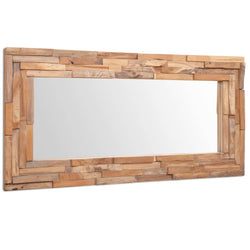 Decorative Mirror Teak Rectangular