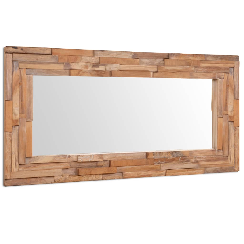 Decorative Mirror Teak Rectangular - 120×60cm
