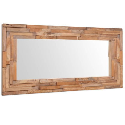 Decorative Mirror Teak Rectangular - 120×60cm