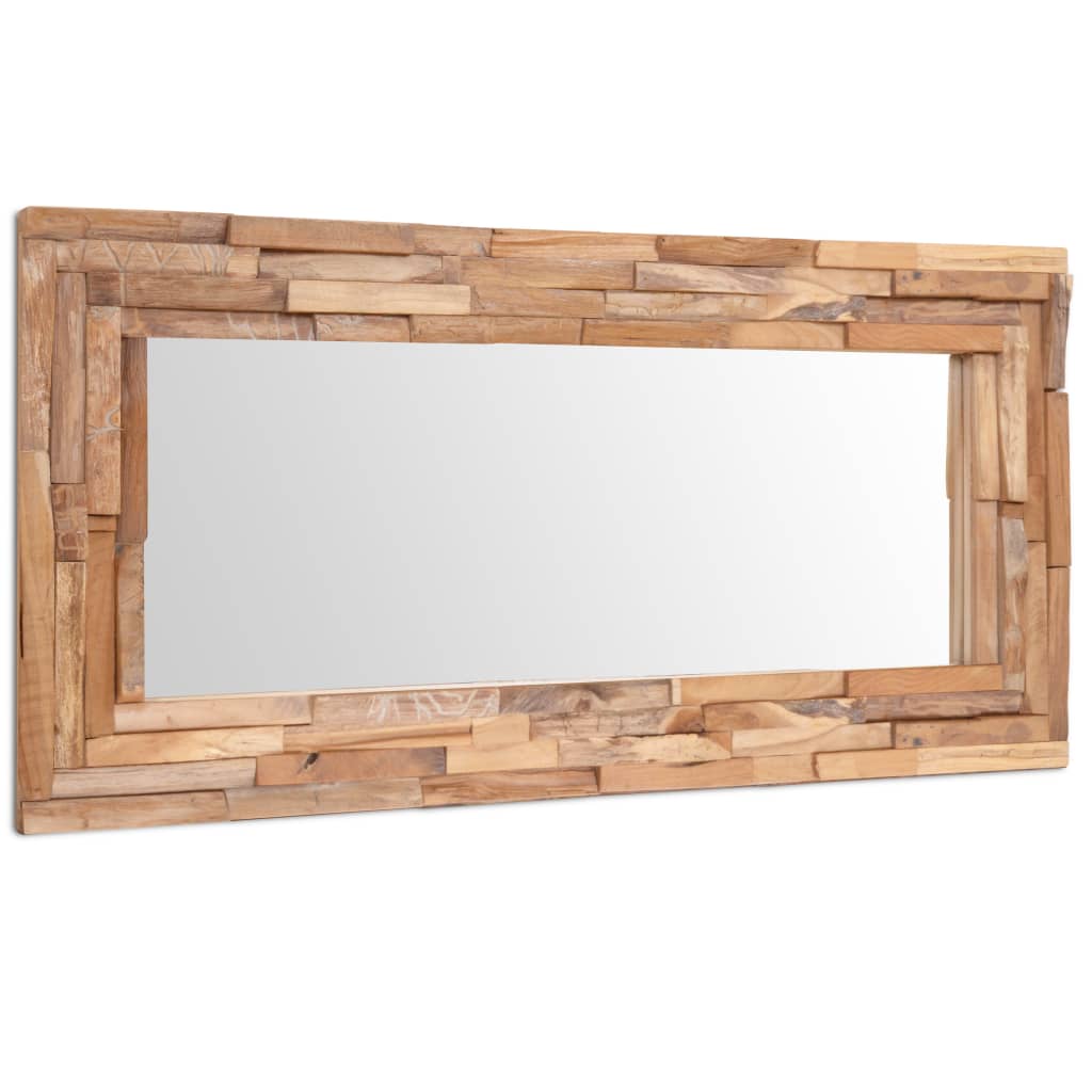 Decorative Mirror Teak Rectangular - 120×60cm