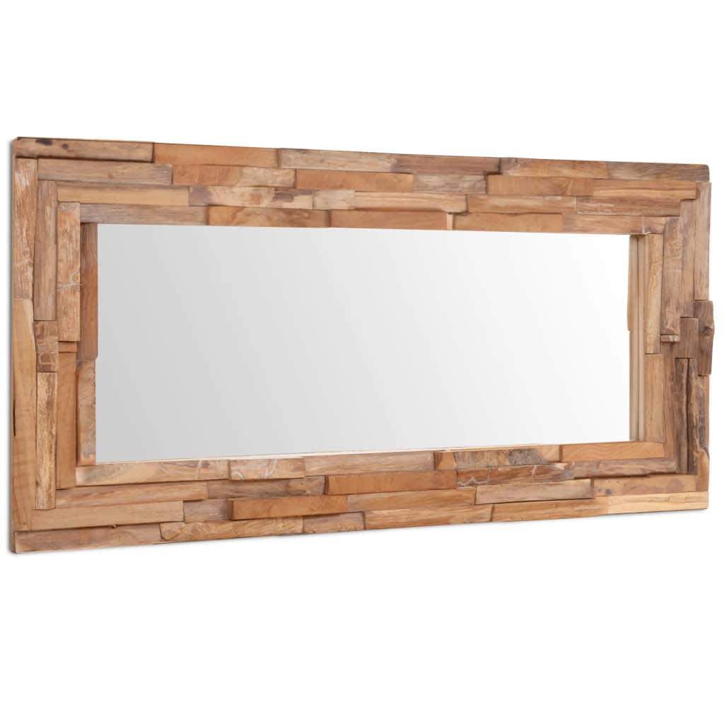 Decorative Mirror Teak Rectangular - 120×60cm