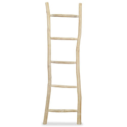 Towel Ladder with 5 Rungs Teak Natural