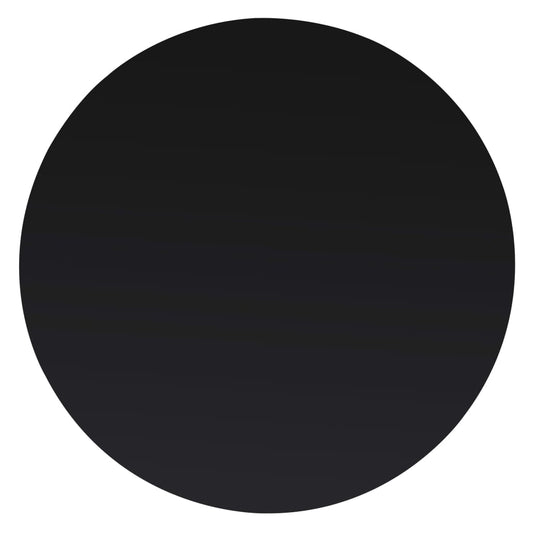 Table Top Tempered Glass Round 400 mm - Black