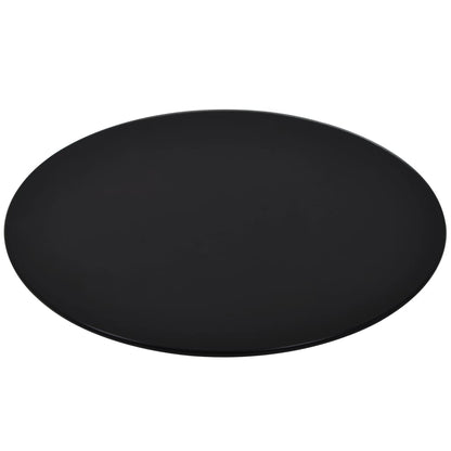 Table Top Tempered Glass Round 400 mm - Black