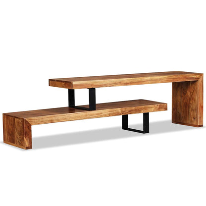 TV Stand Solid Acacia Wood - 112×30×40cm