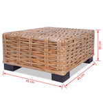 Coffee Table Natural Rattan