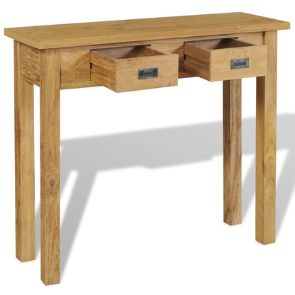 Console Table Solid Teak - 90×30×80cm